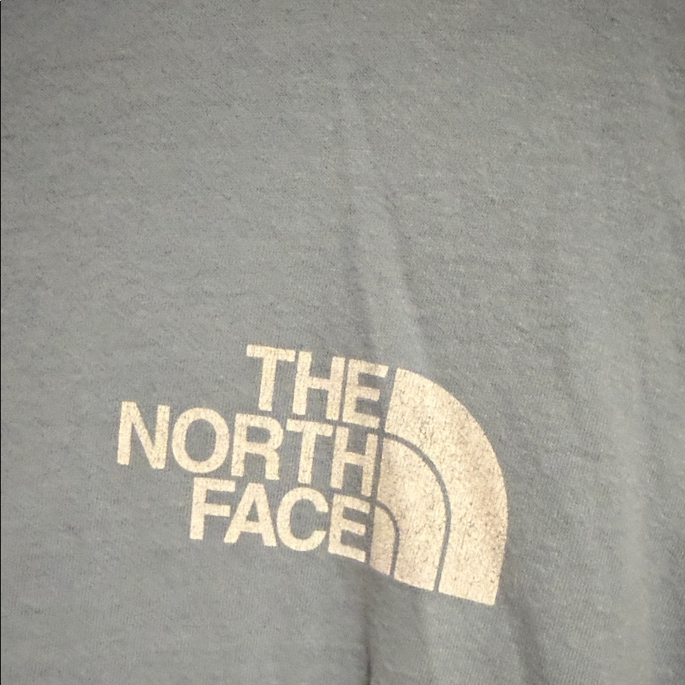 The North Face Men's Long-Sleeve Logo Tee in Pale Blue - Picture 3 of 4